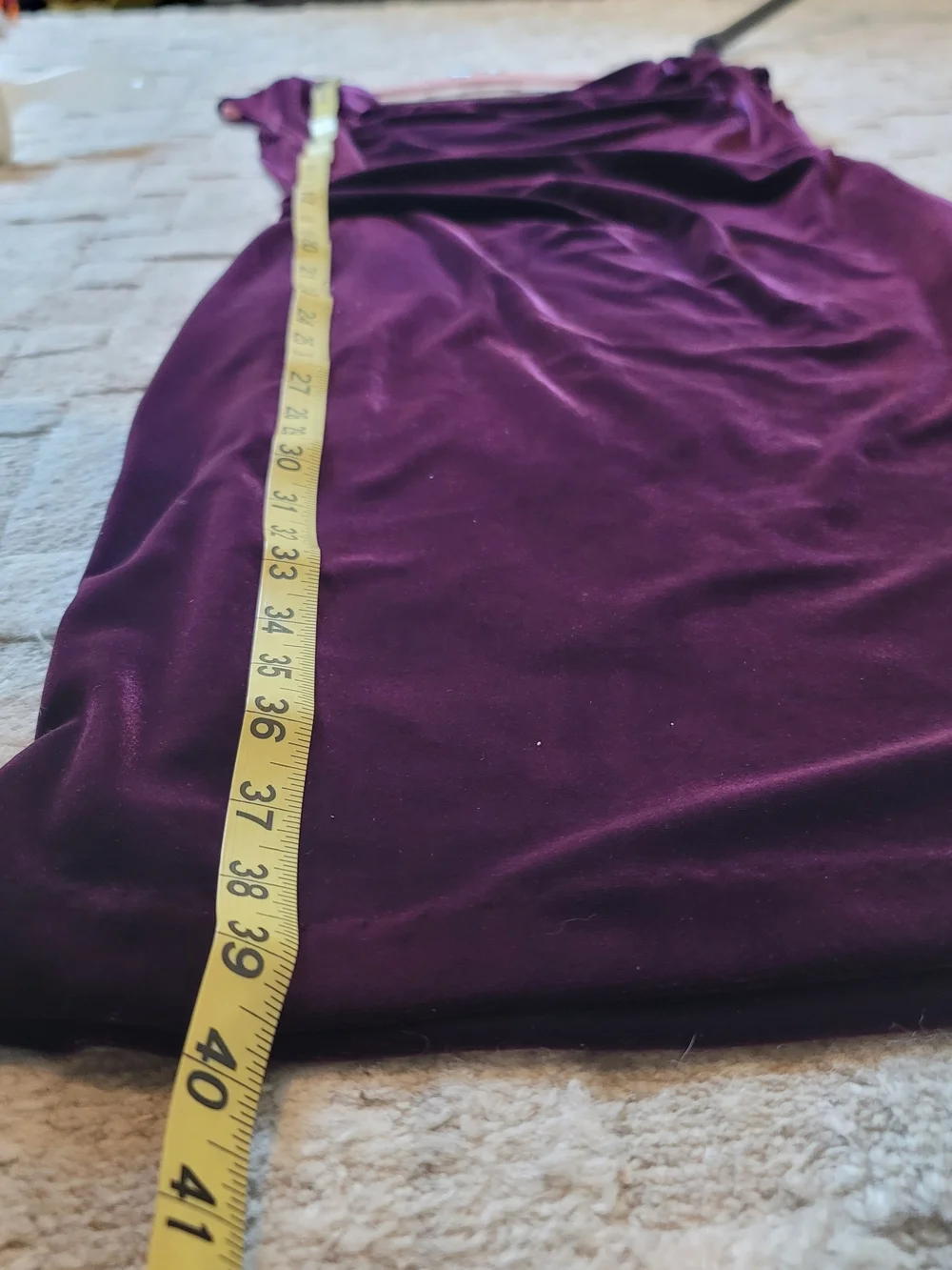 JESSICA HOWARD Plum Velvet Cowl Neck Cocktail Dress Small Defect Size 8